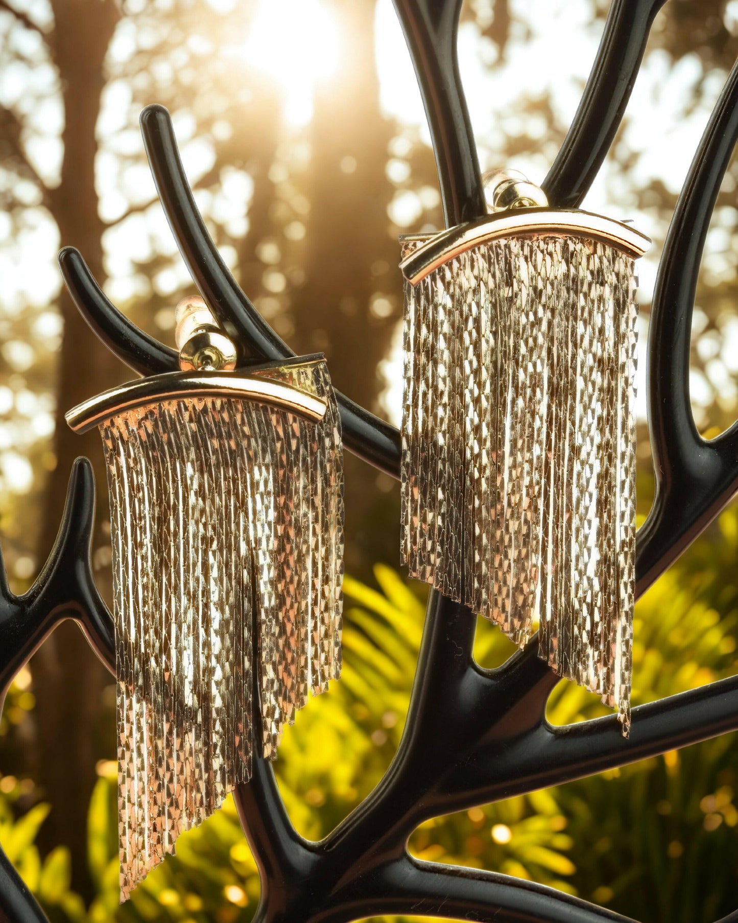 Shimmer Lane Earrings - Gold.