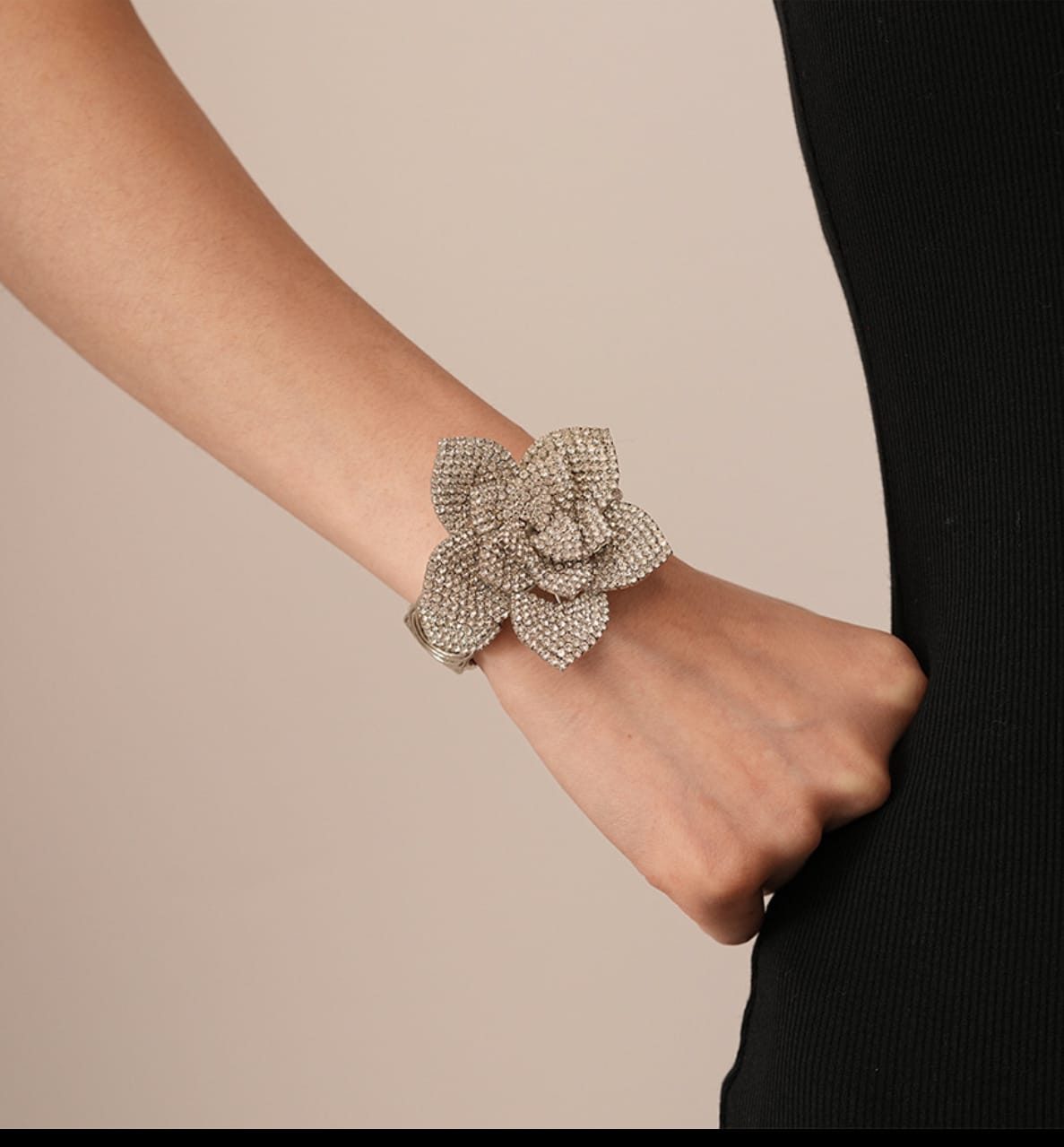 Silver Crystal Layered Bracelet – Cubic Zirconia Jewelry.