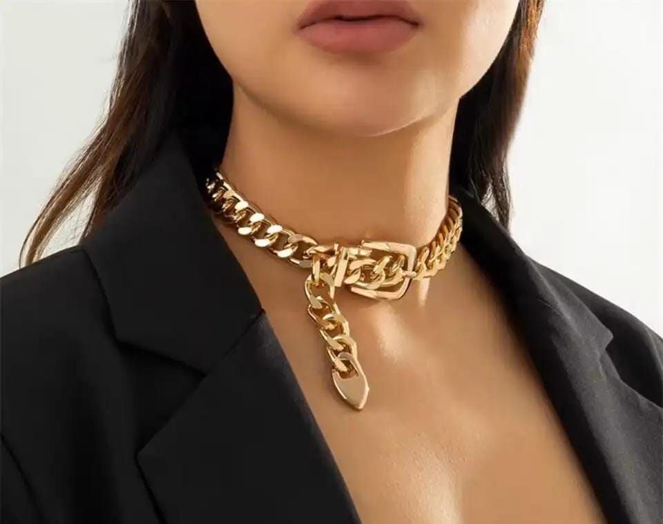 Midnight Bond Choker - Gold.