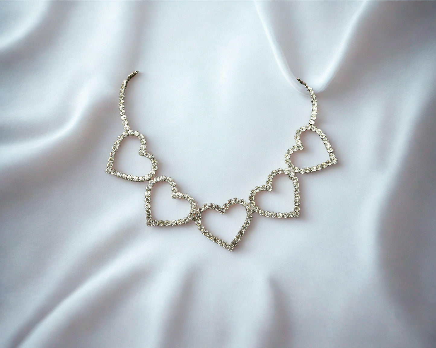 Gleaming heart necklace sparkling with elegance and timeless beauty for a sophisticated look