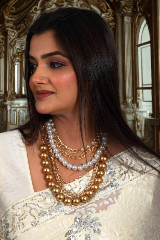 Celestial Harmony Pearl Necklace