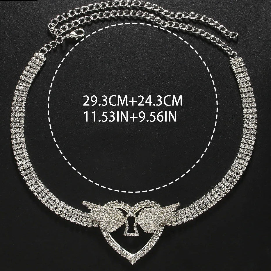 Heartlock Sparkle Choker Necklace