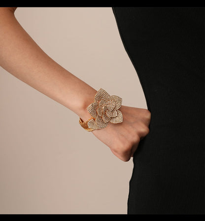 Gold Crystal Layered Bracelet – Cubic Zirconia Jewelry”.