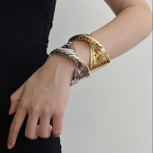 Twirled Bracelets - Silver