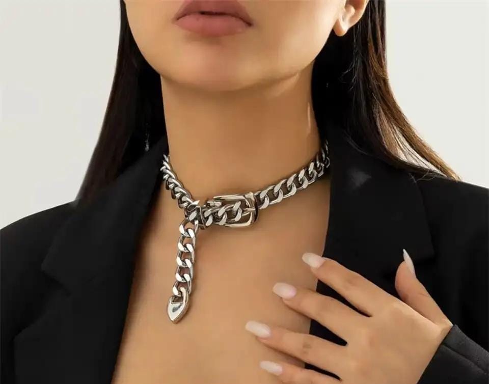 Midnight Bond Choker - Silver.