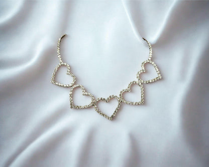 Gleaming heart necklace sparkling with elegance and timeless beauty for a sophisticated look
