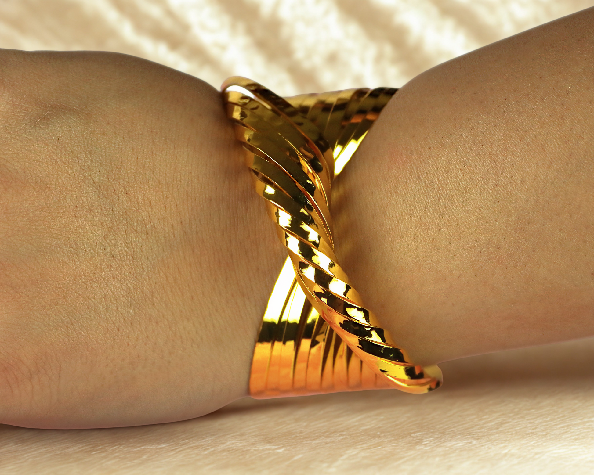 Twirled Bracelets - Gold.